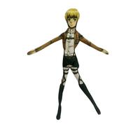 Armin Arlert Oreiller en peluche drôle et tordable avec motif de dessin animé 28 cm pour décoration d'intérieur, chambre à coucher, canapé
