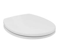 Armitage Shanks Contour 21 Abattant WC, forme arrondie, Siège de toilette durable, comprenant un jeu de charnières pour une installation facile, urée - Blanc (375x440x70 mm)