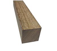 ARMLAZER Iroko 5 x 5 pièces en bois foncé pour projets de bricolage, blanc en bois pour poignées de couteau et outils, bâtons en bois bricolage, planche Iroko