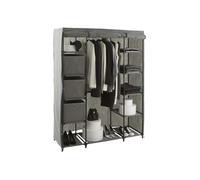 Armoire 1 penderie + étagères + boites gris 5five