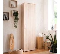 Armoire 1 porte 6 niveaux naturel Décor chêne sonoma G