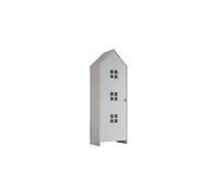 Armoire 1 porte Casami Bruges Satin Blanc Blanc G