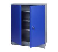 Armoire, 2 Porte, 3 Étagère, Bleu Marine