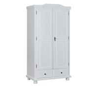 Armoire 2 Portes & 2 Tiroirs "Cama" 198cm Blanc