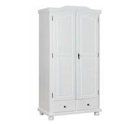 Dmora Bibliothèque avec étagères carrées, couleur blanc artik, Mesures 96 x 192 x 29 cm