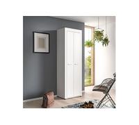 Armoire 2 portes 64x35x191 cm blanc - JAMO