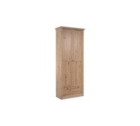 Timber Armoire Landwood – Décor chêne artisan, 2 portes, 1 tiroir, L80×P39×H200 cm
