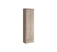 Armoire-penderie - ARMARIO - 60 cm x 203 cm x 32 cm - Chêne