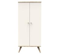 Armoire 2 portes avec pieds bois - CAMILLE