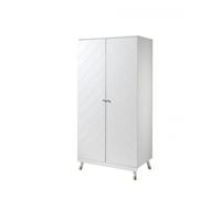 Vipack Armoire 2 portes Billy Blanche 100 x 200 x 59 cm