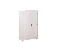 Inter Link Armoire 2 portes Cardaillac Bois 180 cm Blanc