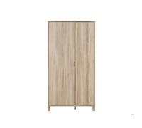 Armoire 2 portes calypso effet bois chêne doré effet claustra