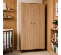 Armoire 2 Portes Décor Bois Chêne - Come Marron/gris TU