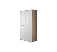 Armoire 2 Portes Dino 191cm Blanc & Chêne