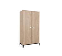 Armoire 2 portes elliot ardoise & chêne TU