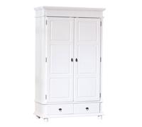 Armoire 2 Portes en Bois "Coraze" 199cm Blanc