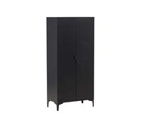 Armoire 2 portes en métal Piring noir
