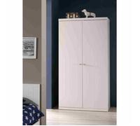 Armoire 2 Portes Laquée Blanche - ROBIN