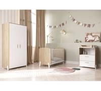 Armoire 2 portes - NAILI - Hamilton / Blanc mat - 89,1 x 50 x 183 cm - DEMEYERE