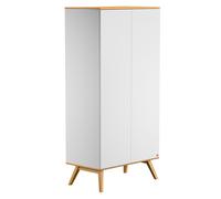 Armoire 2 Portes Nature - Blanc