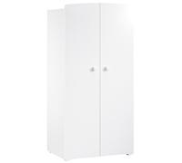 Baby Price Armoire 2 portes New Basic Boutons boule Blanc