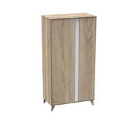 SAUTHON - Armoire 2 portes Nova blanc lin