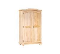 Armoire 2 Portes Pin "Cardaillac" 180cm Naturel