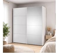 Armoire 2 Portes Seraphin Dmora en Bois Blanc Noble 60 8x220 4h cm