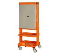 Armoire 2 portes sur roues orange 1495CD60W Bahco