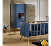 Armoire 3 portes 1 niche - boreale bleu TU