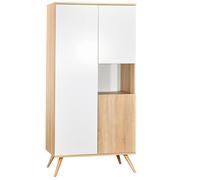 Armoire 3 Portes 1 Niche En Bois - Seventies Blanc/marron TU
