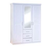 Armoire 3 Portes & 3 Tiroirs "Angel" 190cm Blanc