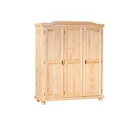 Armoire 3 Portes en Bois "Cardaillac" 150cm Naturel