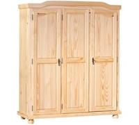Armoire 3 Portes en Bois Cardaillac 150cm Naturel Beige G