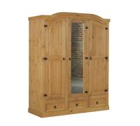 armoire 3 portes en pin New Mexico nature