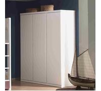 Vipack LARA Armoire 3 portes laqué blanc Blanc G