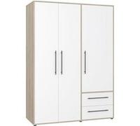 Armoire - Chêne Sonoma / Blanc mat - 3 portes - L144,4 x P58,8 x H200cm - MOKKARIS