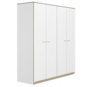 Armoire 4 portes L181 cm - 181 cm X 60 cm X 200 cm - TULLE Blanc