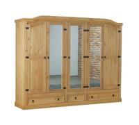 armoire 5 portes en pin New Mexico nature