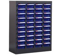 Armoire à 40 tiroirs - Solution de rangement robuste pour outils et matériel - Design réglable pour une nization efficace du garage et de l'atelier pour optimiser l'espace et la gestion des