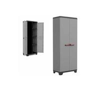 armoire à balais en résine gris meuble haut jardin utility stilo 9722