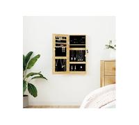 vidaXL Armoire à bijoux murale avec miroir 30 x 8,5 x 67 cm 353210