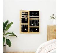 vidaXL Armoire à bijoux murale avec miroir 30 x 8,5 x 67 cm 353210