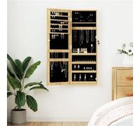 Armoire à bijoux avec miroir murale 37,5x10x106 cm