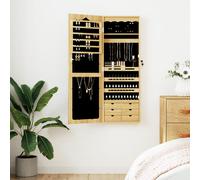 Armoire à Bijoux avec Miroir Murale Organisateur Rangement Chambre vidaXL