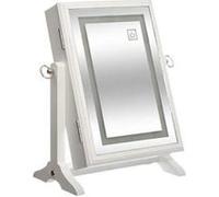 Armoire à bijoux LED - 31,5 x 18 x 36,5 cm - Blanc Blanc G