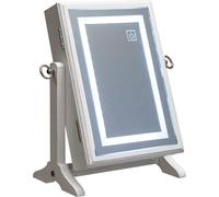 Armoire à bijoux LED - bois - blanc - 26x35 cm - Atmosphera créateur d'intérieur