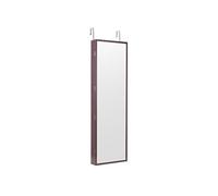 VEVOR Armoire à Bijoux Mural 119,5 cm, Organisateur de Bijoux avec Miroir et LED Intérieur, Meuble de Rangement Mural pour Bijoux Verrouillable, Fixé au Mur ou à la Porte, avec Tiroirs, Marron