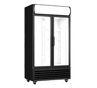 Armoire à Boissons 2 Portes 730L - Intérieur Blanc - LED & Canopy - 1/+10°C