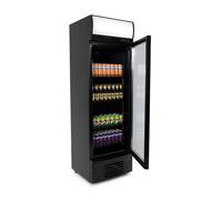 Armoire à boissons - 278L - Noire - Porte en verre